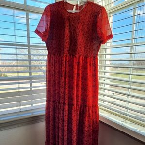 Zara 's floral Maxi Dress